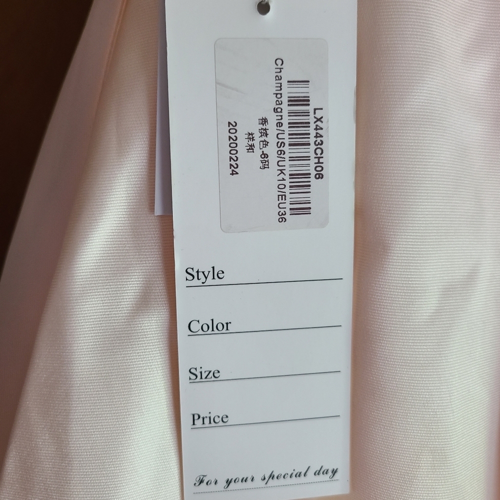 Judy & Julia Champagne Ball Gown - size 6 NWT - Picture 9 of 11